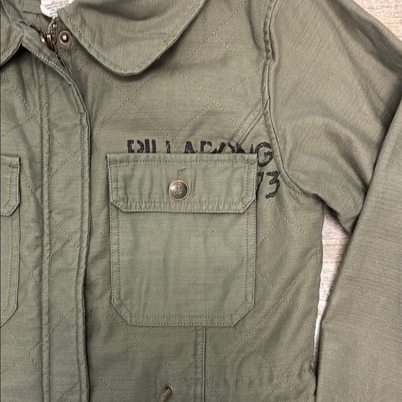 Billabong Women's Green Utility Jacket Relaxed Fit Cotton M - Picture 3 of 8